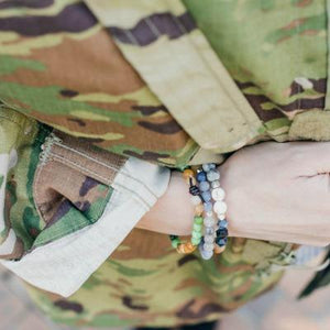 In My Heart Mini Bracelet - Air Force | Military Bracelet