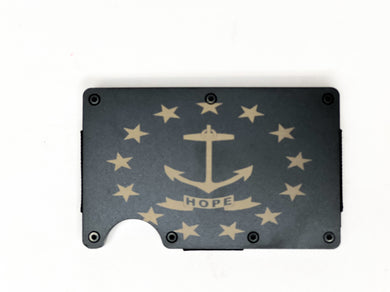 Rhode Island State Flag RIFD Wallet with Money Clip