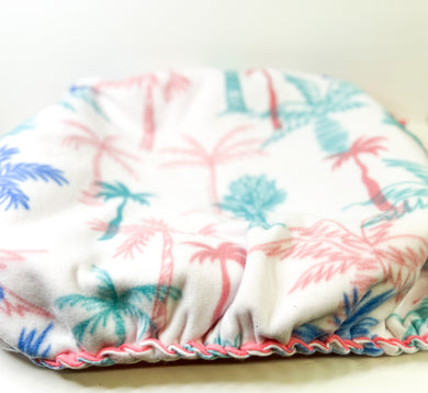 Pet Bed Cover - Pink Trim Palm Tree - 23