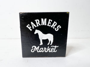 Farmer's Market mini Wood Block
