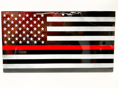Thin Red Line American Flag - Resin Series