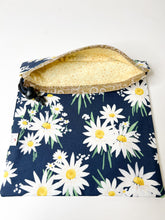 Load image into Gallery viewer, BOHO Drawstring Ditty Bag - Blue Daisy
