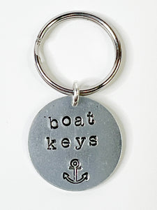 Boat Keys with Anchor- Small Key Chain