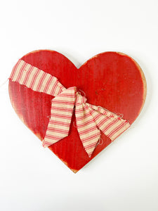Red Heart with Ribbon