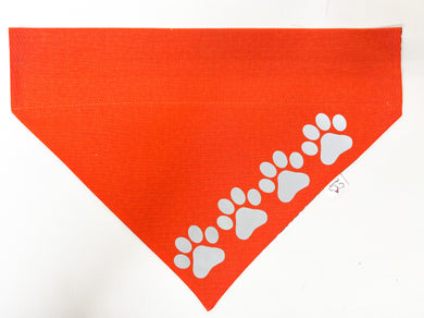 Safety Orange with Reflective Decal - Dog Bandana