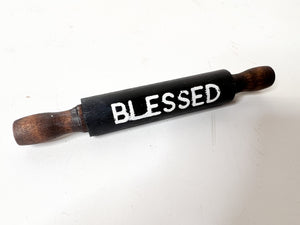 Blessed - Mini Wood Rolling Pin
