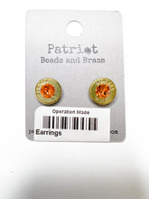 Load image into Gallery viewer, Bullet Primer Stud Earrings - Tangerine