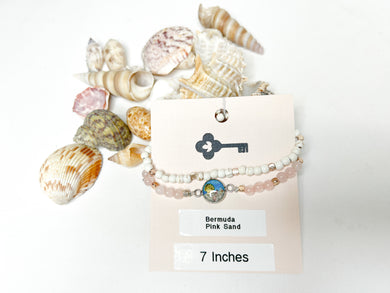 Bermuda Beach Pink Sand Bracelet Set - 7
