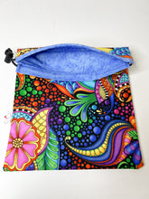 Load image into Gallery viewer, BOHO Drawstring Ditty Bag - Psychedelic