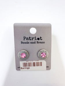 Bullet Primer Stud Earrings - Light Pink