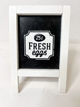 Load image into Gallery viewer, Fresh Eggs | Milk &amp; Cream - Double Sided Easel