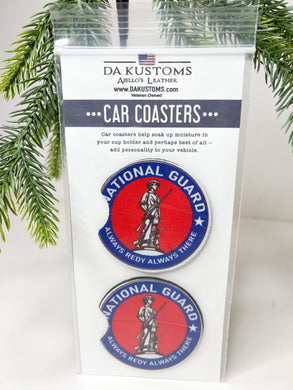 Foam Car Coaster - NATIONAL GUARD - Set of 2
