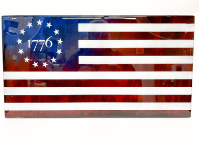 1776 American Flag - Resin Series