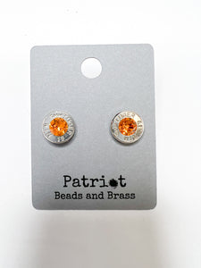 Bullet Primer Stud Earrings - Tangerine