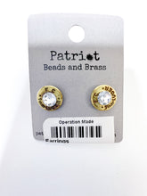 Load image into Gallery viewer, Bullet Primer Stud Earrings - Clear