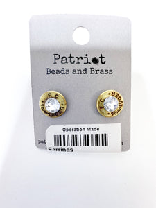 Bullet Primer Stud Earrings - Clear